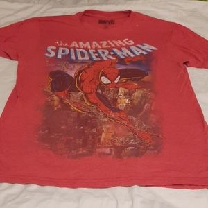 many shirts, mostly marvel